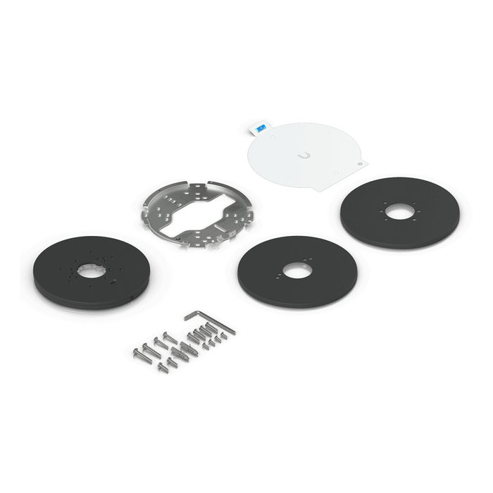 Ubiquiti UACC-GB-Plate-B Kit de Montaje Universal en Acero Inoxidable y Policarbonato Negro para Cámaras UVC-AI y UVC-G Series