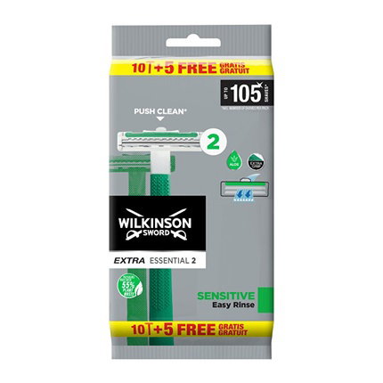 Wilkinson Essentials 2 Sensitive Maquinillas Desechables 15 u