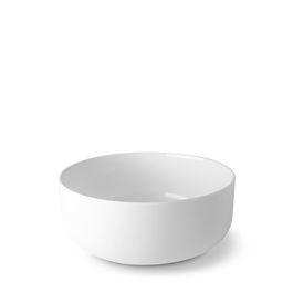 LANGENTHAL TIME Ensaladera Blanca de Cerámica, Diámetro 18 cm y 8.5 cm Alto, Apta Lavavajillas y Microondas, Colección Clásica (Set de 6)