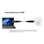 I-Tec Cable Thunderbolt 4/USB4 Class Pro con LCD 240W 40 Gbps 150 cm