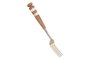 DKD Home Decor Set de Cubertería Acacia e Inox de 16 Piezas Natural, Blanco y Plateado