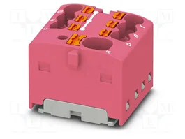 PHOENIX CONTACT PTFIX 4/6X1,5 PK Conector de carril rosa