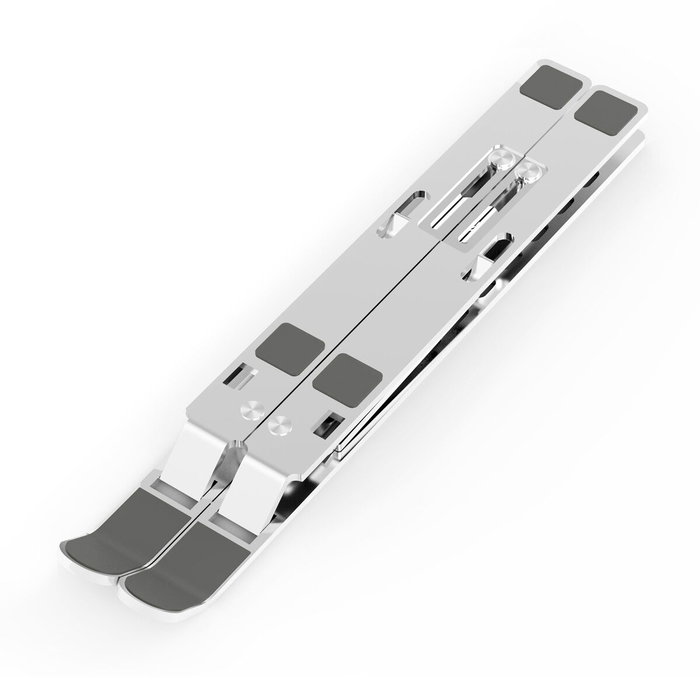 Aisens Soporte de Sobremesa Ajustable para Portátil y Tablet, Plata