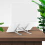Aisens Soporte de Sobremesa Ajustable para Portátil y Tablet, Plata