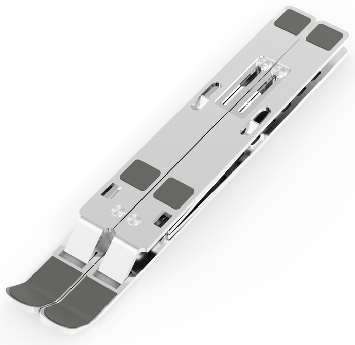 Aisens Soporte de Sobremesa Ajustable para Portátil y Tablet, Plata