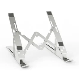 Aisens Soporte Sobremesa Ajustable Plegable para Portátil y Tablet, Plata