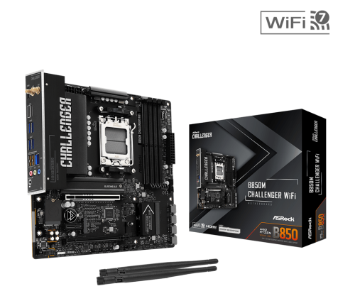 ASRock B850M Challenger WiFi AMD B850 Micro ATX DDR5 AM5 ASRock B850M Challenger WiFi AMD B850 Micro ATX DDR5 AM5