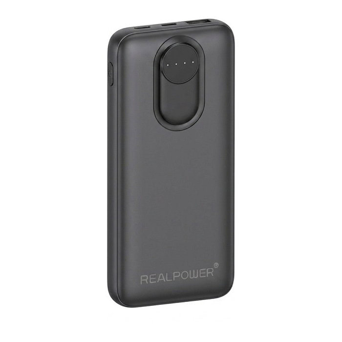 Realpower PB-20000 Pro, Cargador Portátil de 20.000 mAh y 30W en Negro Realpower PB-20000 Pro, Cargador Portátil de 20.000 mAh y 30W en Negro