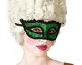 Máscara Veneciana Verde y Negra con Detalles en Encaje para Disfraces y Fiestas de Carnaval