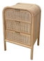 DKD Home Decor Mesita de Noche Abeto Ratán Natural