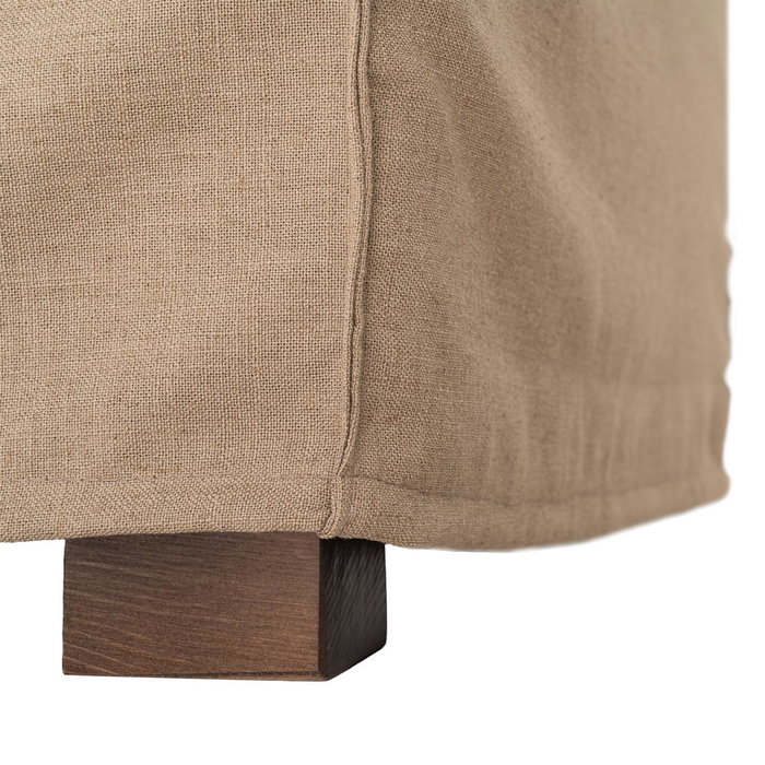 Sofá Marrón Tejido Salón 215 X 92 X 78 cm