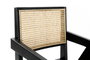 DKD Home Decor Silla Olmo Ratan Rejilla Negro