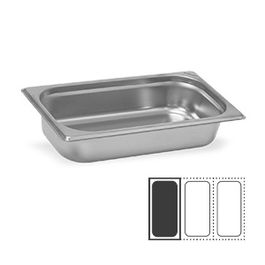 VOLLRATH PUJADAS Cubeta GN 1/3 de acero inoxidable 18%, dimensiones 32.5 x 17.6 x 6.5 cm, capacidad 2.5 litros