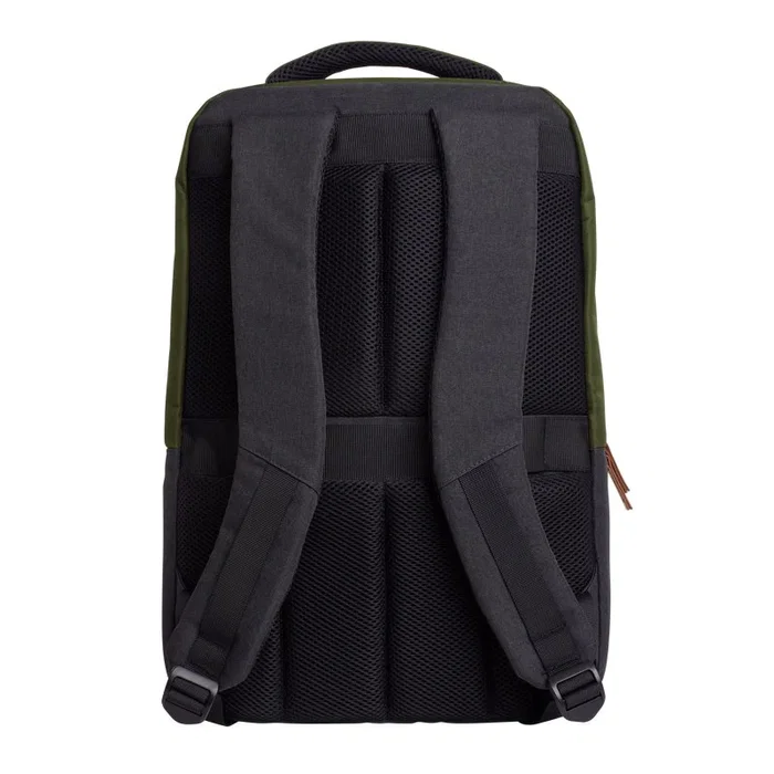 Trust Lisboa Mochila Portátil 16" Verde 23L Hecha con Botellas Recicladas - Mochila para Portátil 40.6 cm (16") Resistente al Agua con Múltiples Compartimentos