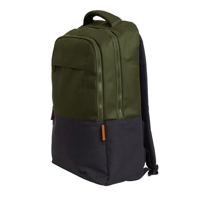 Trust Lisboa Mochila Portátil 16" Verde 23L Hecha con Botellas Recicladas - Mochila para Portátil 40.6 cm (16") Resistente al Agua con Múltiples Compartimentos
