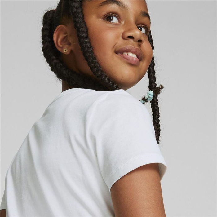 Camiseta de Manga Corta Infantil Puma Alpha Blanco 2XL