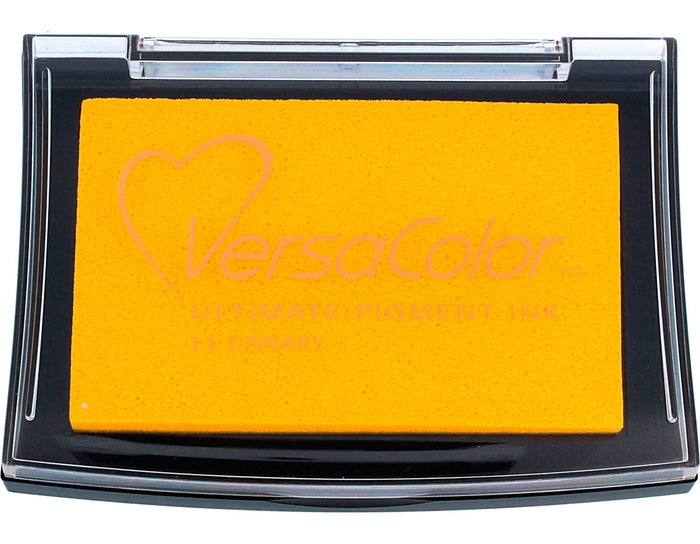Tsukineko Almohadilla de tinta VERSACOLOR color canario 95x65mm Tsukineko Almohadilla de tinta VERSACOLOR color canario 95x65mm