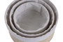 DKD Home Decor Set de 3 Cestas de Bambú Natural 27x27x16 cm