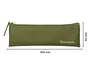 Liderpapel Estuche portatodo plano estrecho verde militar