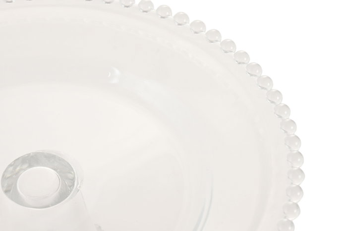 DKD Home Decor Frutero Transparente Cristal 27.5 x 12.3 x 27.5 cm (2 Unidades)