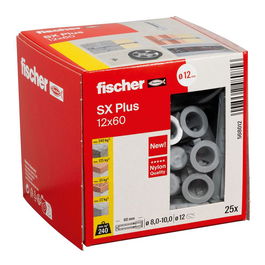 Fischer SX Plus Ø12 x 60 mm Taco, Caja 25 uds
