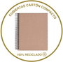 Miquelrius Cuaderno 100% Reciclado NB-4 A4 120 Hojas Cuadricula 5x5 Ecoazul 6083