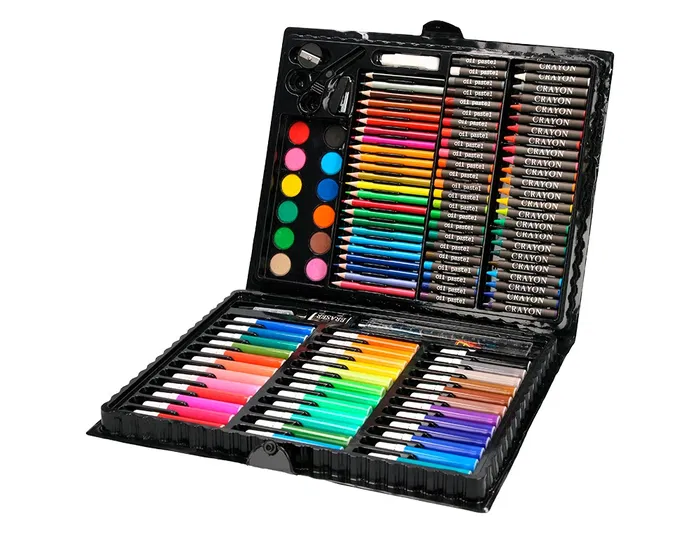 Liderpapel Estuche de Pintura Plástico 150 Piezas 36x31x4 cm