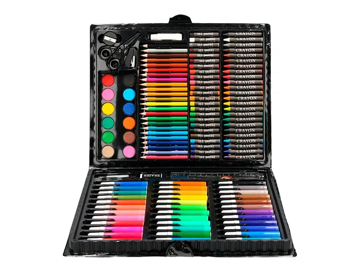 Liderpapel Estuche de Pintura Plástico 150 Piezas 36x31x4 cm