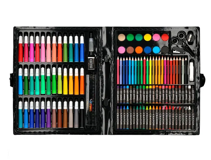 Liderpapel Estuche de Pintura Plástico 150 Piezas 36x31x4 cm