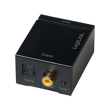 LOGILINK CA0102 Conversor analógico a digital RCA a Toslink/Coaxial