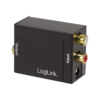 LOGILINK CA0102 Conversor analógico a digital RCA a Toslink/Coaxial