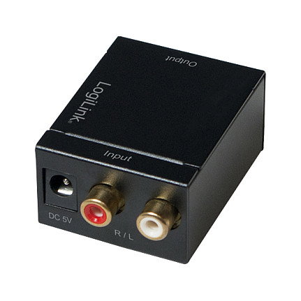 LOGILINK CA0102 Conversor analógico a digital RCA a Toslink/Coaxial