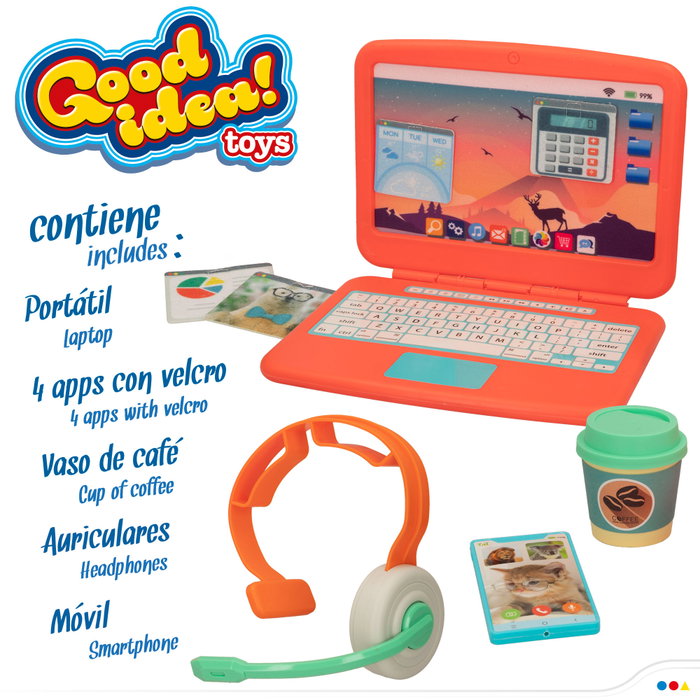 Good Idea! Ordenador de juguete con accesorios