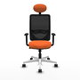 PIQUERAS Y CRESPO Silla de oficina Zulema Naranja y Negro