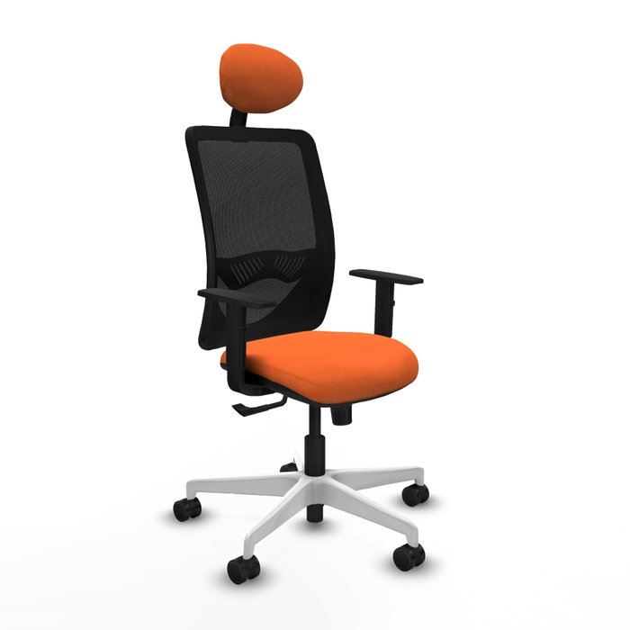 PIQUERAS Y CRESPO Silla de oficina Zulema Naranja y Negro PIQUERAS Y CRESPO Silla de oficina Zulema Naranja y Negro
