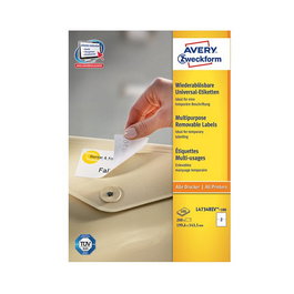AVERY Zweckform L4734REV-100 Etiquetas Blancas 199,6 x 143,5 mm
