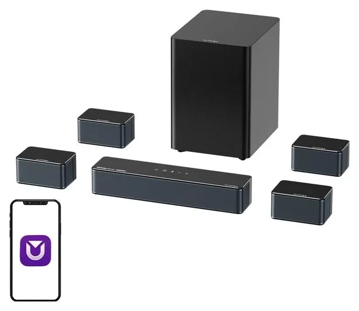 Ultimea Poseidon D80 BOOM Soundbar 7.1, Dolby Atmos, HDMIx2, USB, Bluetooth, 500W