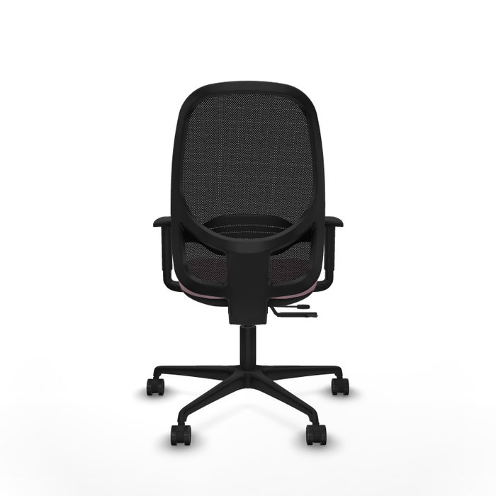 PIQUERAS Y CRESPO Silla de oficina Cilanco con mecanismo Sincro/Traslack Rosa y Negro