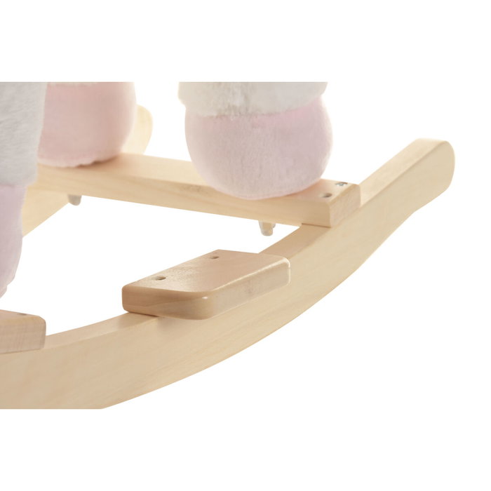 DKD Home Decor Mecedora Unicornio en Blanco y Natural DKD Home Decor Mecedora Unicornio en Blanco y Natural