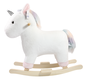DKD Home Decor Mecedora Unicornio en Blanco y Natural
