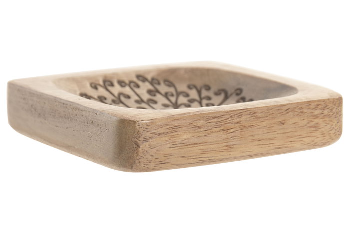 DKD Home Decor Bandeja Vaciabolsillos Árbol de la Vida de Mango