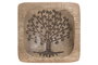 DKD Home Decor Bandeja Vaciabolsillos Árbol de la Vida de Mango