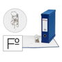 Pardo Archivador de Palanca Folio Azul 70 mm