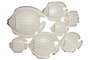 DKD Home Decor Decoración de Pared Metal Peces Envejecido Blanco