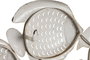 DKD Home Decor Decoración de Pared Metal Peces Envejecido Blanco