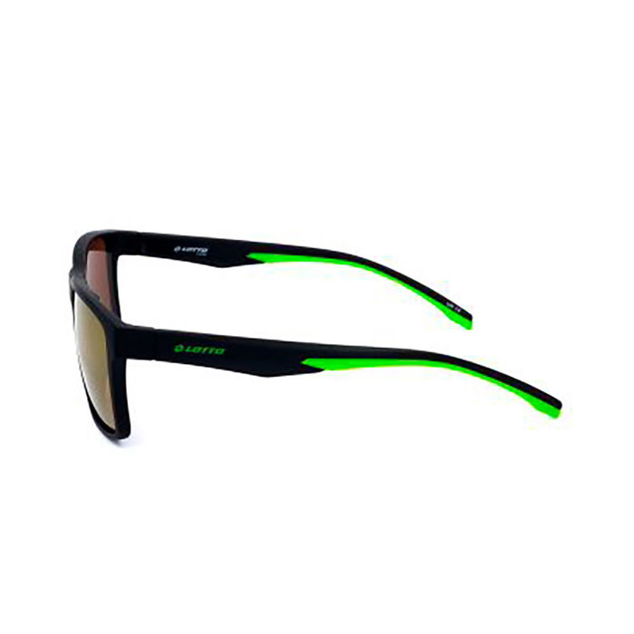 Lotto Gafas de Sol LS1007 Unisex Negro TR90 Rectangular 145 mm