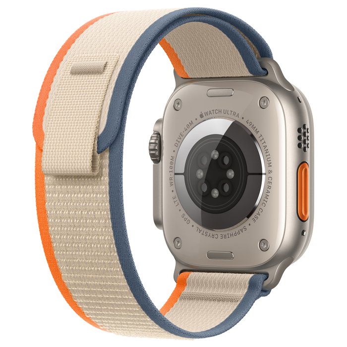 Apple Watch Ultra 2 Titanium Cellular 49mm Trail Loop orange/beige M/L NEW