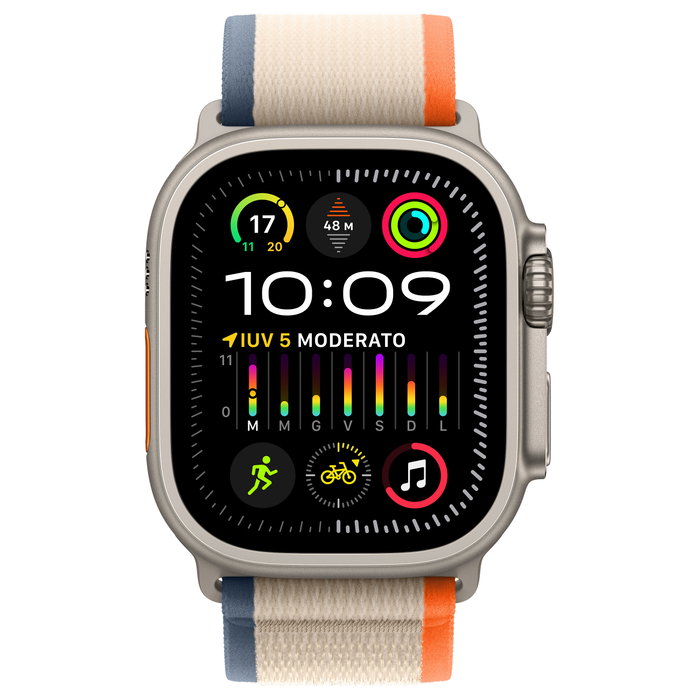 Apple Watch Ultra 2 Titanium Cellular 49mm Trail Loop orange/beige M/L NEW