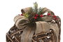 DKD Home Decor Set de 3 Piezas de Decoración en Ratán con LED Natural