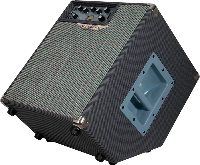 ASHDOWN UK-OBM-C112-300 Amplificador Combo Bajo 300W 1x12" con EQ 5 Bandas, FX Loop y Acabado Ice Blue - Fabricado en Reino Unido